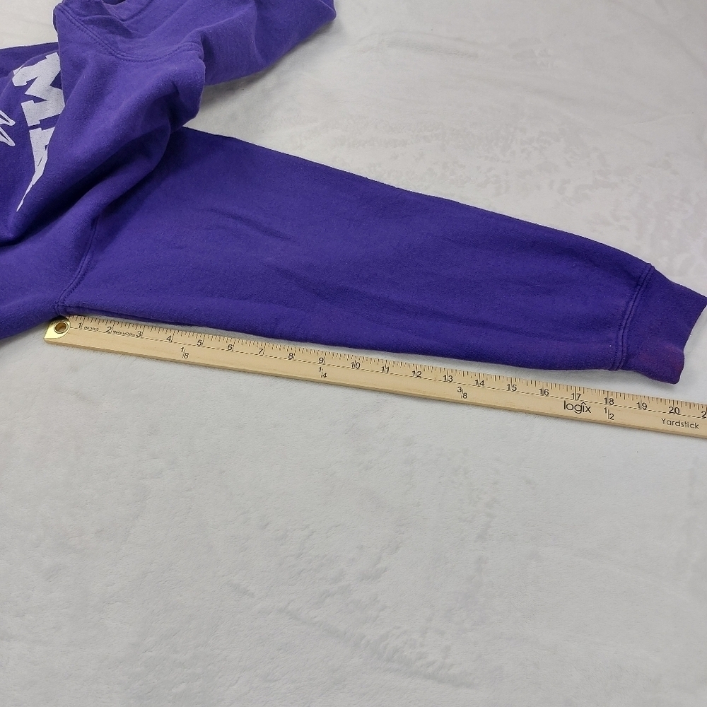 GILDAN UNISEX PURPLE GILMER HIGH SCHOOL TRACK AND FIELD PULLOVER HOODIE SZ M - Picture 8 of 10